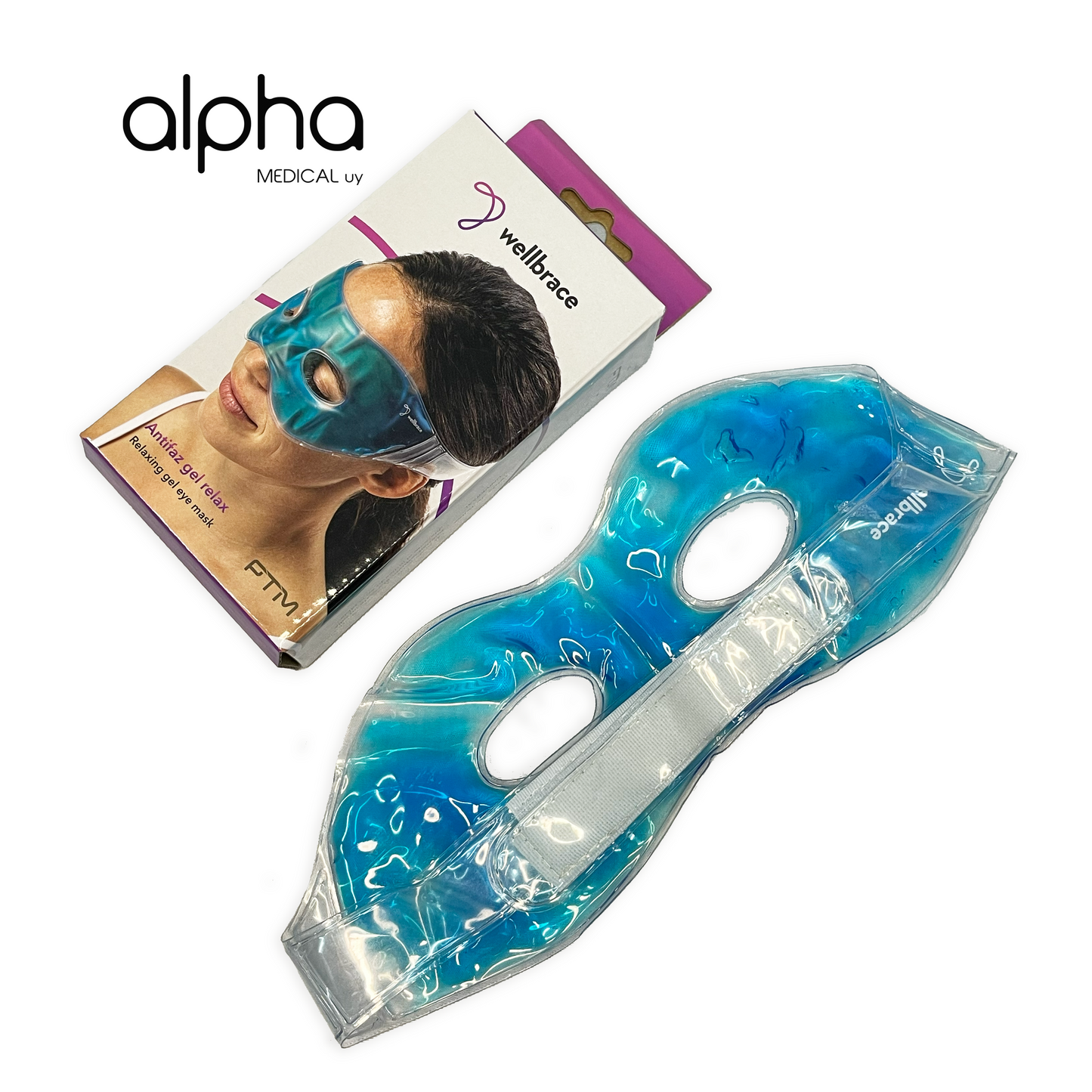 Antifaz De Gel Frío/calor Alivio Dolor De Cabeza