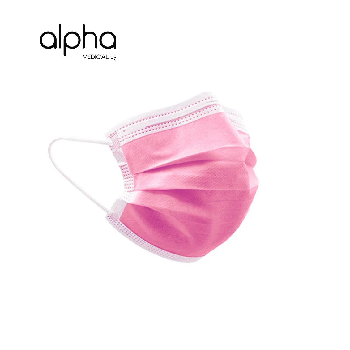 Tapaboca Rosa Caja 50u. Con Elásticos. Alphamedicaluy