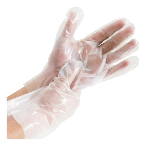 Guante De Nylon Polietileno. Paquete 1.000 Unidades.