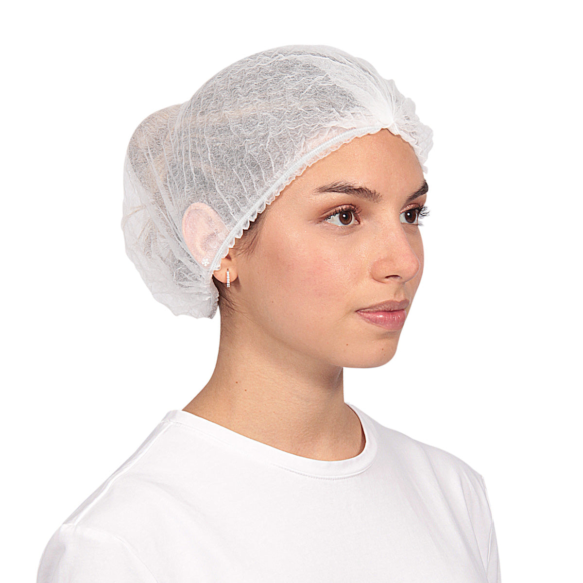 Cofia Gorro Descartable. Paquete 100u. Celeste Rosa Blanca. AlphaMedicalUy.