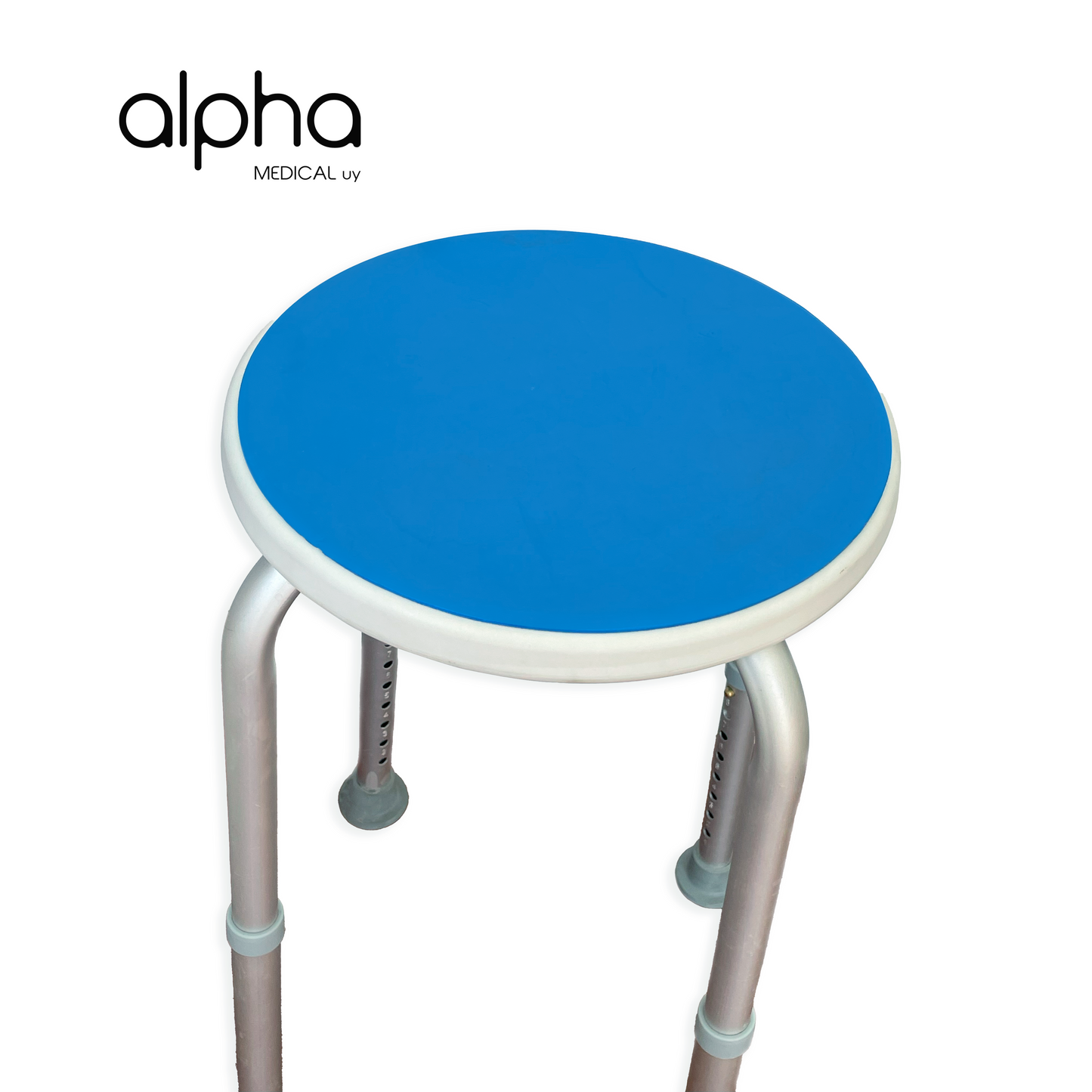 Banco Para Ducha con Goma Eva. Aluminio Altura Regulable. Ortopédico.