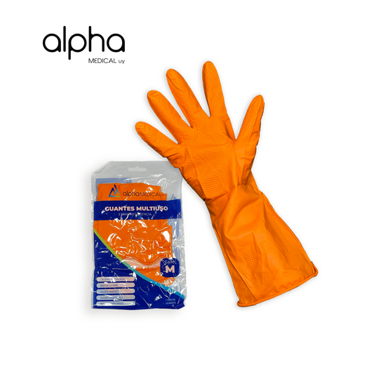 Guantes Domésticos Limpieza Multiuso. 12 Pares.