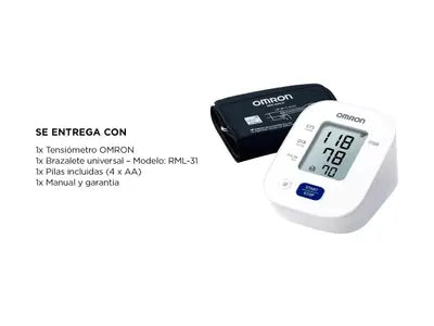 Aparato de Presión Arterial de Brazo Automático Omron Hem-7142 con Memoria.