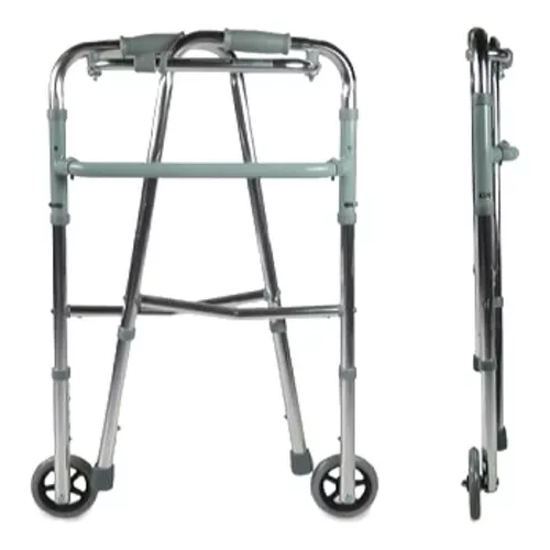 Andador de aluminio plegable con ruedas