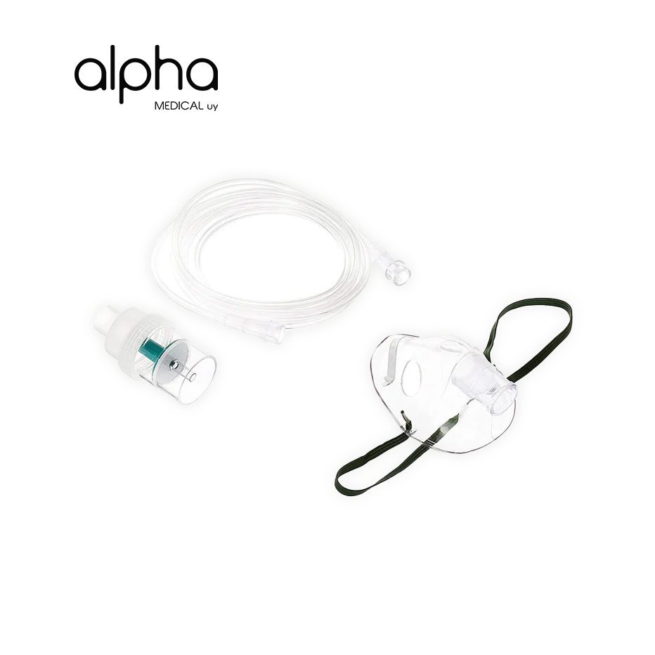 Kit Nebulización Adulto. Máscara Boquilla Micronebulizador.