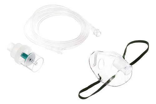 Kit Nebulización Adulto. Máscara Boquilla Micronebulizador.