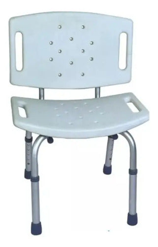 Silla Para Ducha De Aluminio, Altura Regulable.