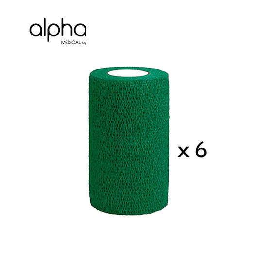 Venda Coban Autoadhesiva 6uds 10cm X 4,5 Mts Para Deportes