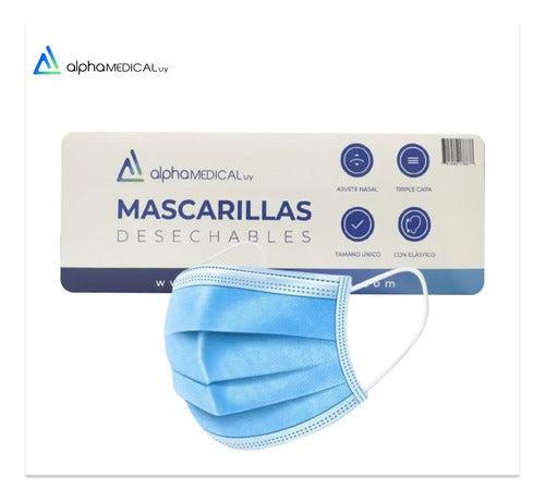 Tapaboca Caja 50 Unidades. 10 Cajas. 500 Tapabocas.