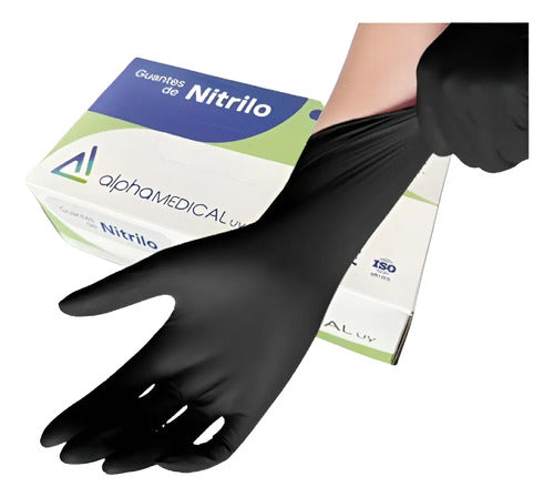 Guantes de Nitrilo Lila Caja 100 unidades.