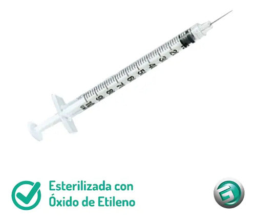 Jeringas descartables 1cc Caja 100 unidades