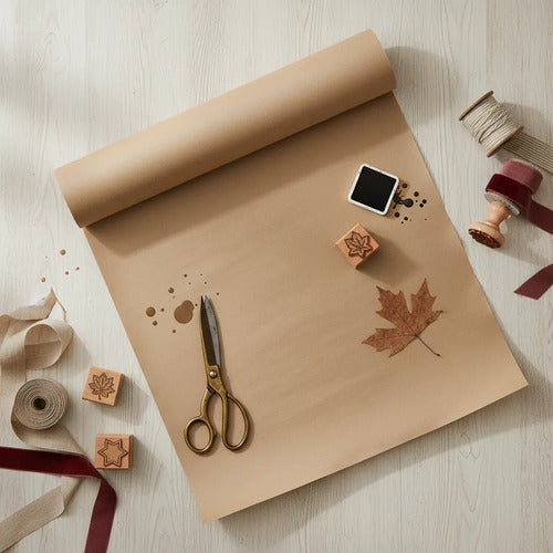 Papel Kraft Marrón 50cm. 100% Virgen. Embalaje Y Más.