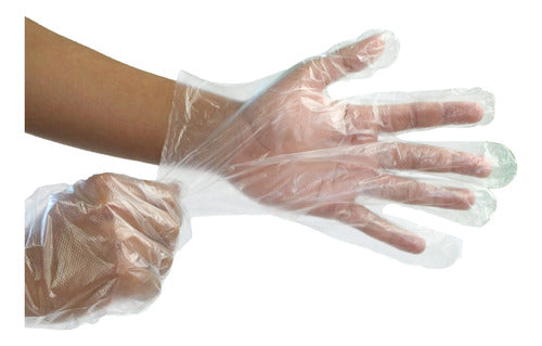 Guante De Nylon Polietileno. Paquete 1.000 Unidades.