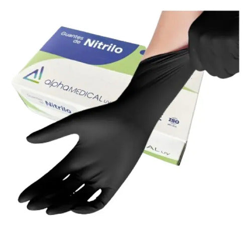 Guantes de Nitrilo Lila Caja 100 unidades.