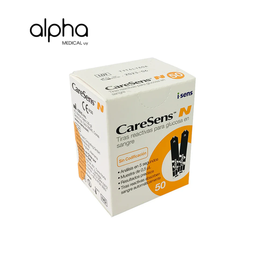 Tiras Reactivas Para Glucómetro 50 Unidades Caresens.