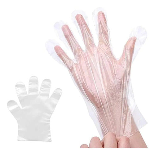 Guante De Nylon Polietileno. Paquete 1.000 Unidades.