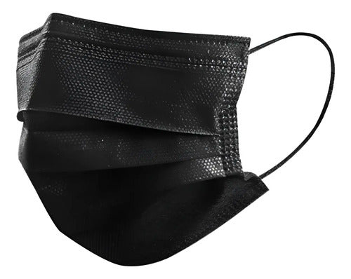 Tapaboca Negro Caja 50u. Con Elásticos. Alphamedicaluy
