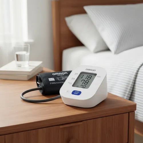 Aparato de Presión Arterial de Brazo Automático Omron Hem-7142 con Memoria.
