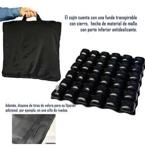 Almohadon antiescaras con funda. Calidad premium.