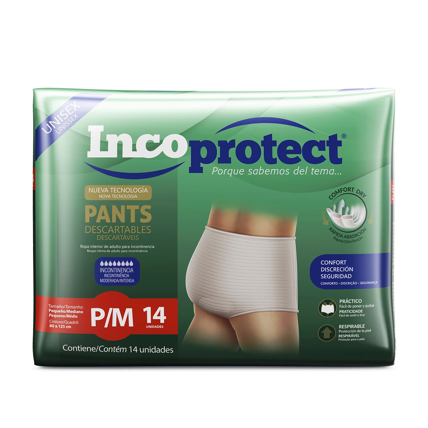 Pants IncoProtect Para Incontinencia Paquete 14u