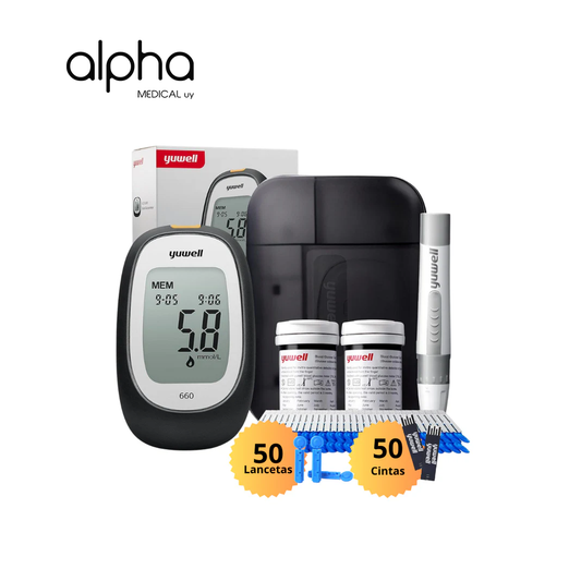 Glucómetro Yuwell 660 Kit completo Medidor de Glucosa