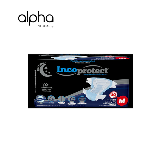 Pañal Incoprotect Nocturno Paquete 30 Unidades