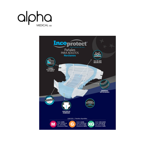 Pañal Incoprotect Nocturno Paquete 30 Unidades