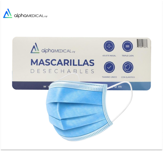 Tapaboca Caja 50 Unidades. 10 Cajas. 500 Tapabocas.