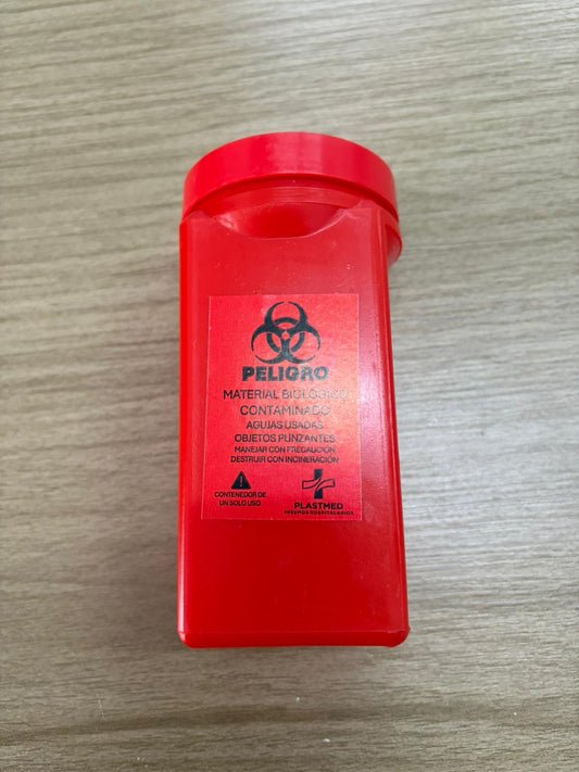 Descartador De Agujas Y Objetos Cortupunzantes 0,5lt.