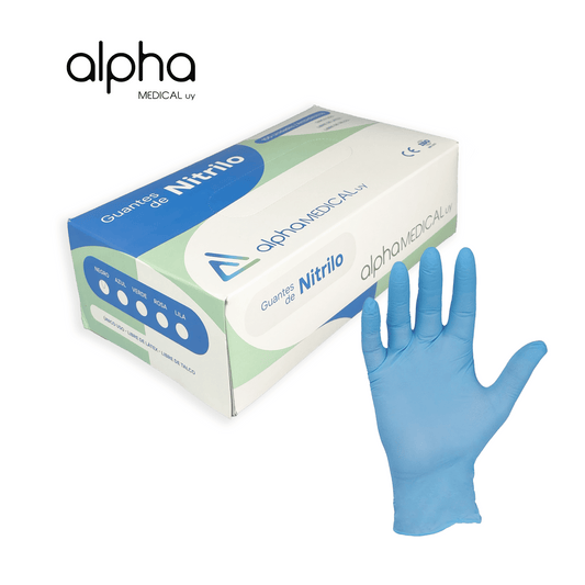 Guantes De Nitrilo Azul Caja 100u.