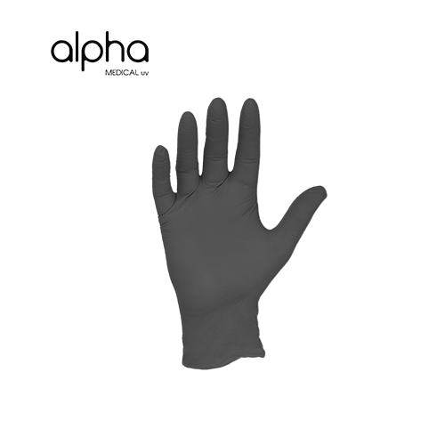 Guantes De Nitrilo Negro Caja 100u.