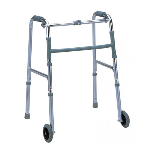 Andador de aluminio plegable con ruedas