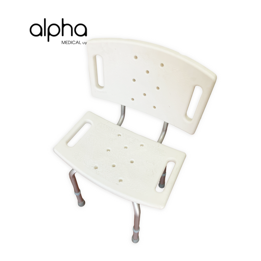 Silla Para Ducha De Aluminio, Altura Regulable.