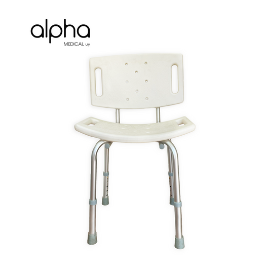 Silla Para Ducha De Aluminio, Altura Regulable.