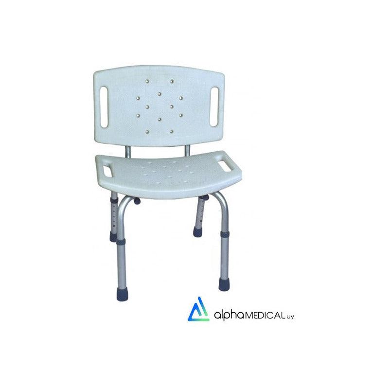 Silla Para Ducha De Aluminio, Altura Regulable. - AlphaMedicalUy